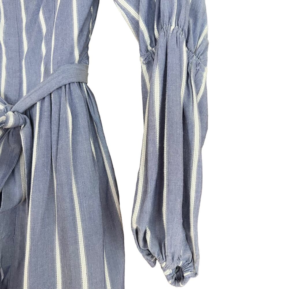 Auteur Revolve Linda Dress Off the Shoulder A-Line Striped Women's Size XS NWT - Picture 4 of 10